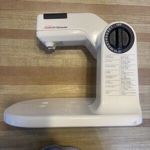 Sunbeam Mixer Euro-Style Mixmaster Mixer Vintage 12-speed Base Only Tested Clean